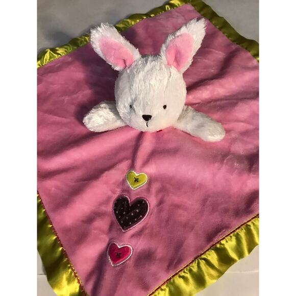 Carter's Just One You Lovey Rattle Security Blanket Pink Baby Soother Comfort - Picture 2 of 6